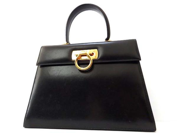 ガンチーニ Ferragamo フェラガモ ハンドバッグ レザー Salvatore