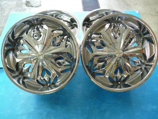 ⑩激安ジャンク品 22インチLEXANI 22×9.5J+15 114.3-5H 大口径!