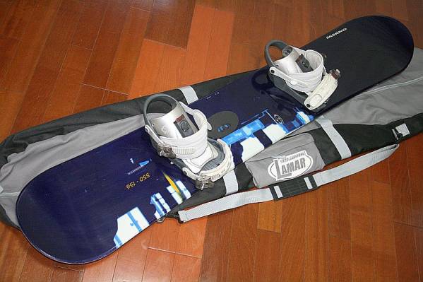 ★美品★SALOMON 156cm スノーボード＆BIN＆ケース３点セット