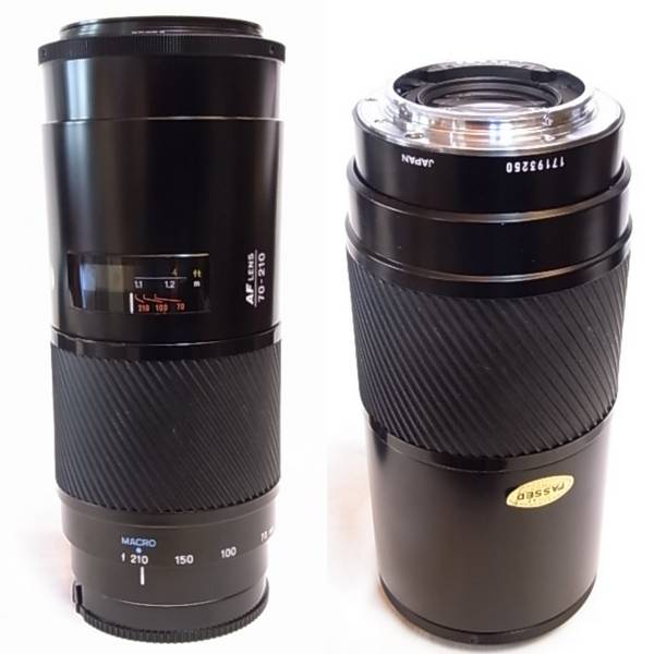 ミノルタ／MINOLTA AF ZOOM 70-210mm f4 フード/ケース付