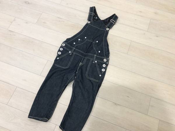 RODEO CROWNS ロデオクラウンズ デニム クロップド サロペット オーバーオール オールインワン Mサイズ 美品