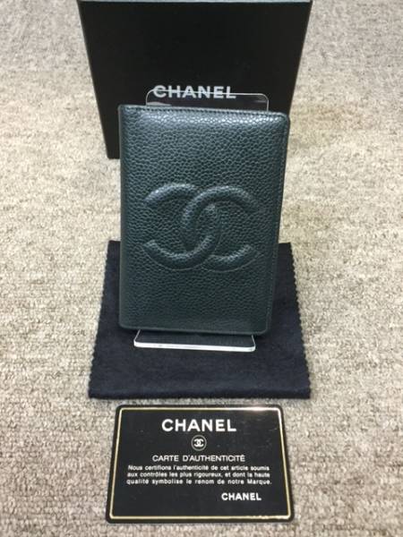 美品！シャネル ココマーク キャビアスキン 名刺 カードケース
