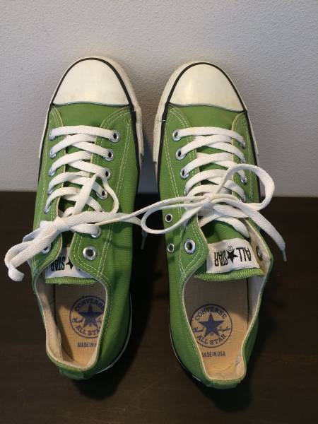 良品 USA製 コンバース オールスター グリーン９ 27.5 90s