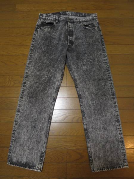 ＵＳ製ビンテージ８０Ｓケミカルウォッシュ９０Ｓ黒５０１Ｗ３３