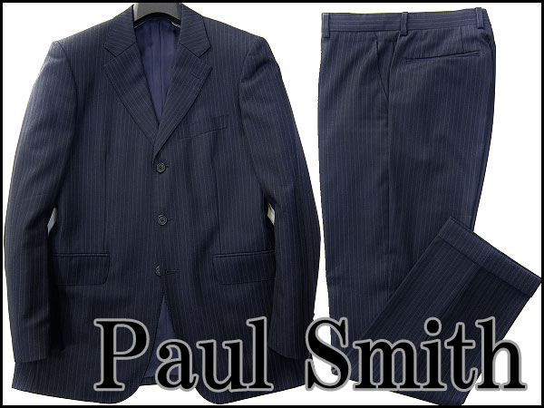 Paul Smith ネイビー ストライプ スーツ M Paul Smith ポールスミス