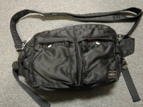 PORTER☆TANKER タンカー 2WAYウエストバッグ・ボディバッグ黒 ,＋＋＋