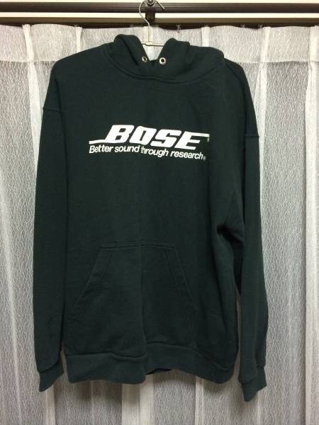 90s anvil 企業パーカー/フーディー BOSE ブラック M BOSE ボーズ vintage anvil 90s アンビル 企業 - anvilボディ パーカー