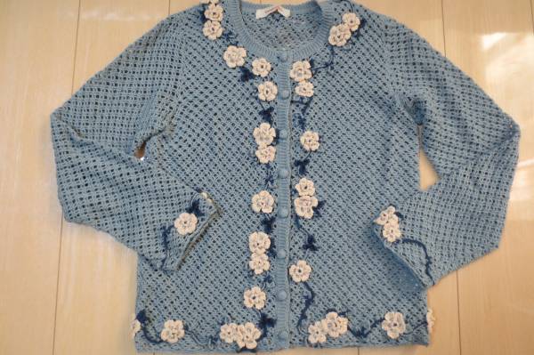 ワンダフルワールド★お花モチーフカーディガン★検ピンクハウス