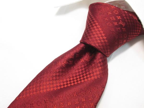 ルイヴィトン LOUIS VUITTON ネクタイ/ロゴ【1円】◆Q681