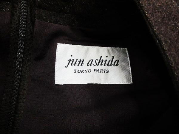 jun ashida ジュンアシダ ブローチ付き ウール素材 ワンピース