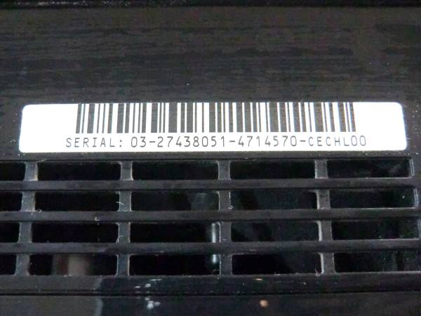 PS3本体のみ★ジャンク品★ブラック★CECHL00★送料無料★A-9