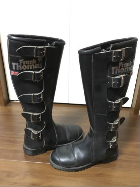 FRANK THOMAS ビンテージ 5バックル レザーブーツ UK4 22cm? メンズ