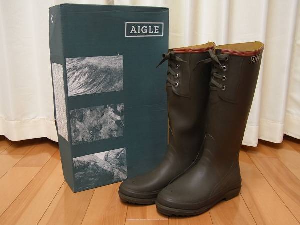 エーグル レインブーツ AIGLE 38 AIGLE エーグル レイン ライディング