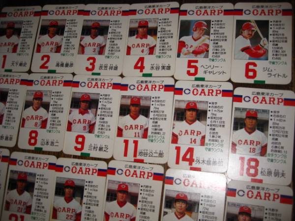 タカラプロ野球カードゲーム 50年代 広島 シングルカード 売買されたオークション情報 Yahooの商品情報をアーカイブ公開 オークファン Aucfan Com