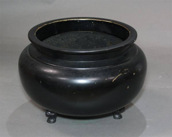 時代市場■長期在庫品 黒色前香炉8.0寸■寺院仏具・仏像