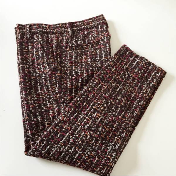 【美品】SHIPS シップス ツイード テーパードパンツ