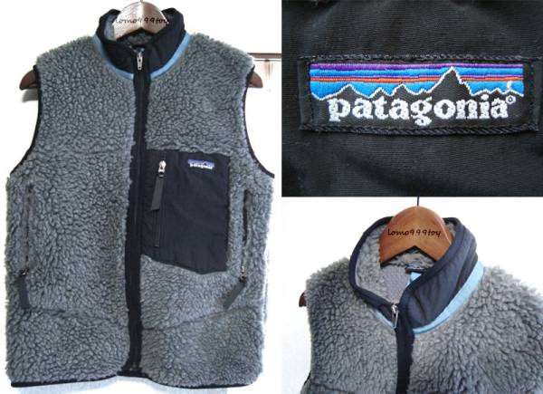 USA製sグレーPatagoniaレトロXベストmフリースRetroパタゴニアxs