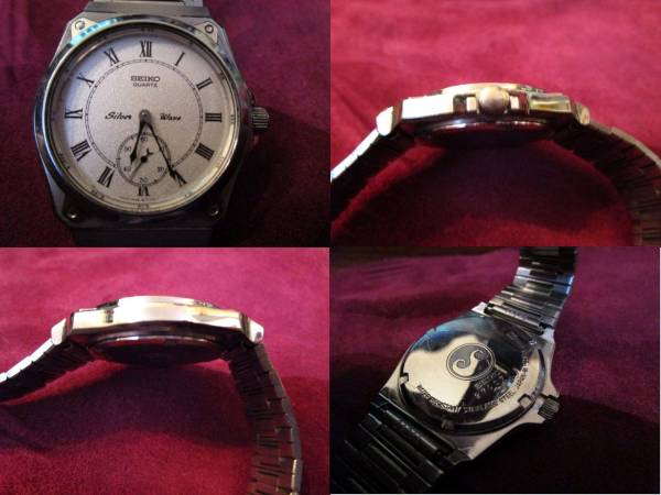 1981ヴィンテージ セイコーSEIKO Silver Waveクォーツ腕時計良品 さ行