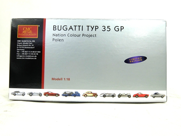 未開封 CMC ミニカー 1/18 ブガッティ 35GP ポーランド S1690124