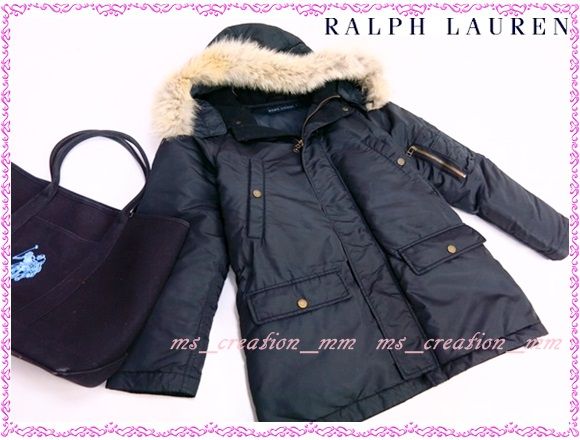 ラルフローレン*リアルファー付天然ダウンコートHR3528 POLO RALPH