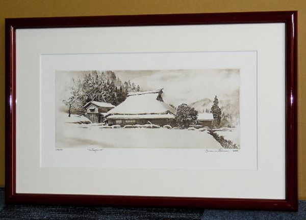 □[sale]井上篤 「街のエスキース」 銅版画