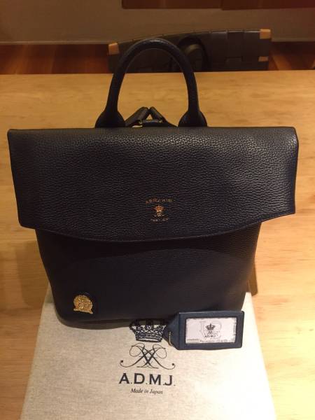 ☆超美品☆ADMJ牛皮シュリンクバックパック 極美品 【公式通販】