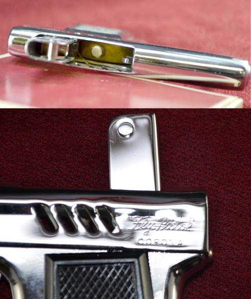 ジャンク【オイルライター】コロナ CORONA レトロ ピストル型 Yahoo 