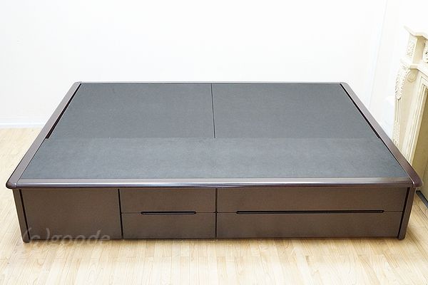 IDC大塚家具 ベッドフレーム ダブルサイズ 引出し5杯 収納付き IDC大塚