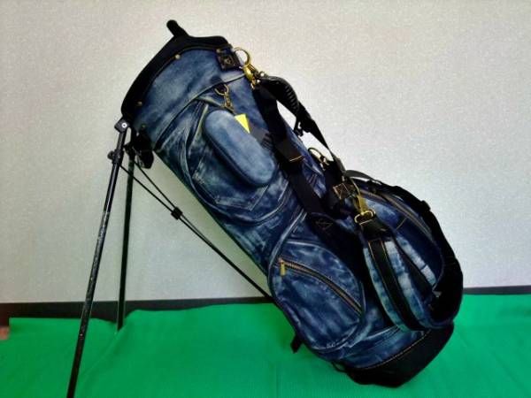 取寄せ 19golf デニムキャディバッグ CBIOI20【色落ち加工】