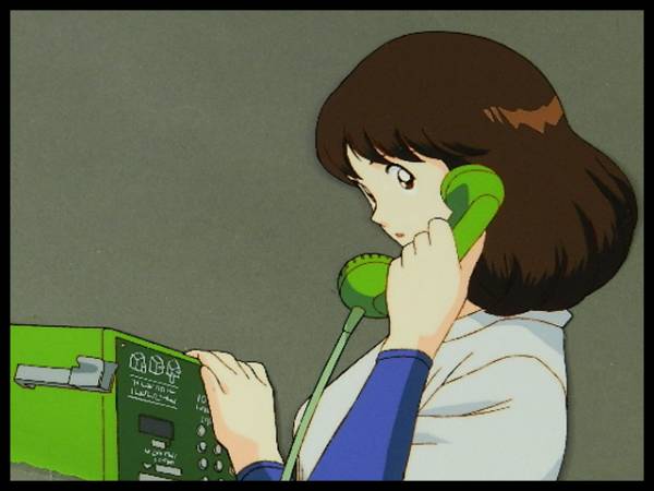C15374 あだち充原作 タッチ 浅倉南 公衆電話 セル画⑨(タッチ)｜売買
