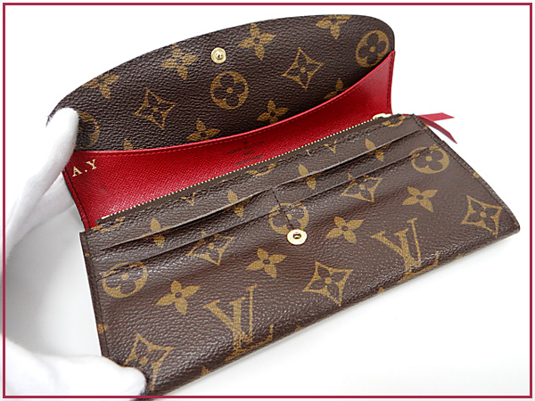 1円 ヴィトン ポルトフォイユ・エミリー モノグラム 長財布