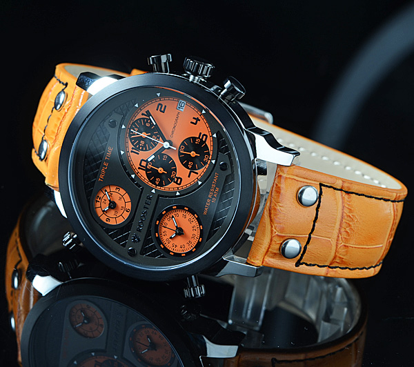 1円×3本 驚異のトリプルタイム100m防水ROOSTER世界限定500本OR