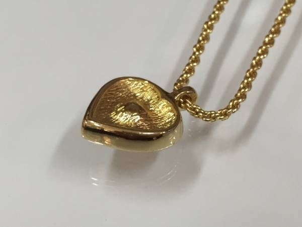 【Q】Christian Dior/ディオール★ハートネックレス 美品