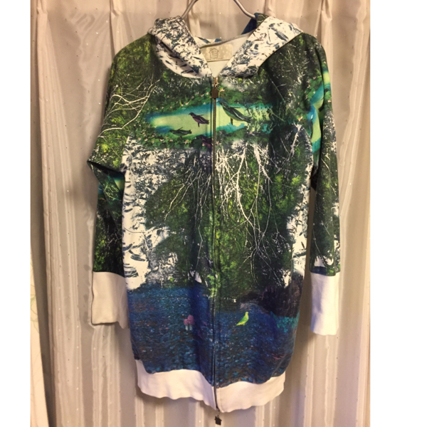 monikotoモニコト 記憶柄 パーカー