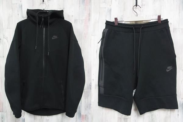 NIKE テックフリース 上下 セットアップ 黒 M ナイキ 109 NIKEテック