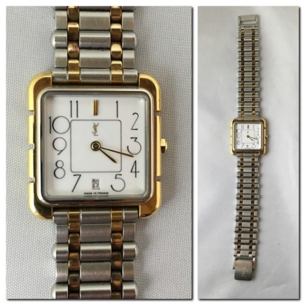 ★YVES SAINT LAURENT/イヴサンローラン/YSL★メンズ腕時計 日付