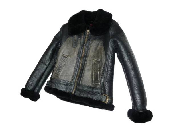 アヴィレックスAVIREX LADY'S CRACK B-3 ムートンジャケット S