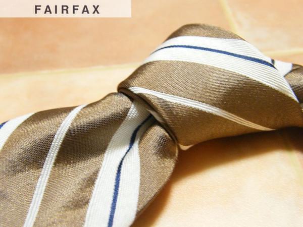 FAIRFAXフェアファクス【新品】シルク絹混ネクタイ_cc7975