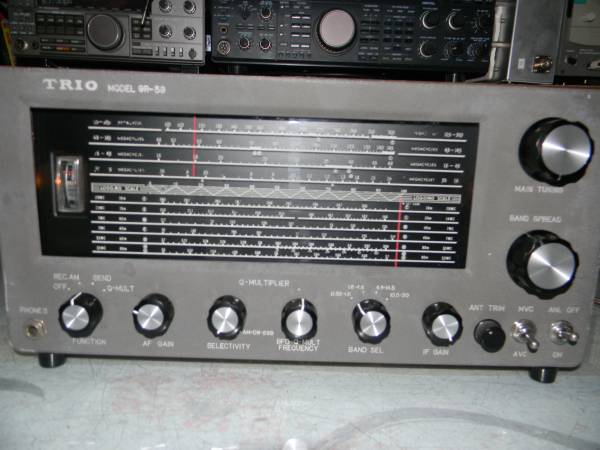 TRIO 9R－59受信機 再メッキ レストア完了機 TRIO 9R-59D 通信