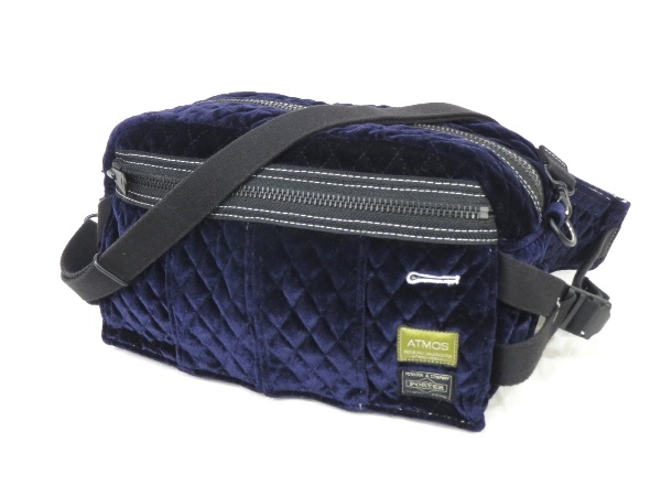 PORTER ポーター ATMOS アトモス ベロア ウエスト バッグ 紫