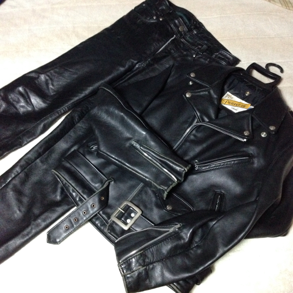 【即決】schott ショット ライダースジャケットパンツ上下セット