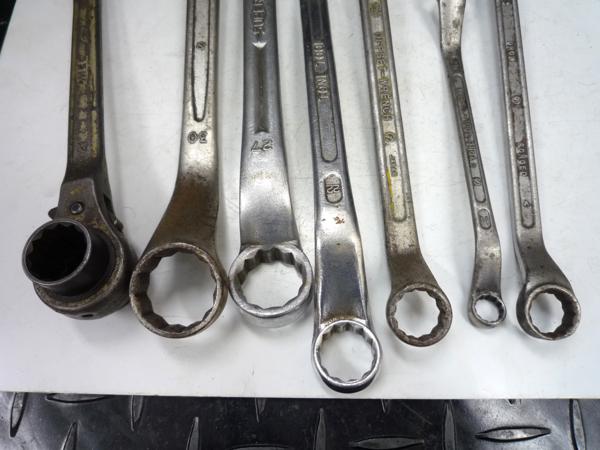 ★格安工具★HIT， SUPER 他 メガネレンチ15本セット 30～8mm