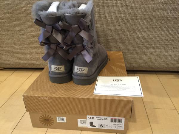 ugg ムートンブーツ ベイリーボウ グレー リボン ブランド別 UGG