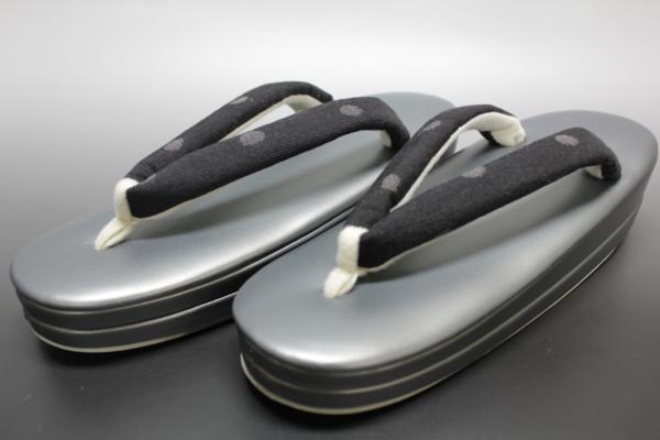 ★京都きもの.com★　結城紬　生地使用　草履　YU-11　★