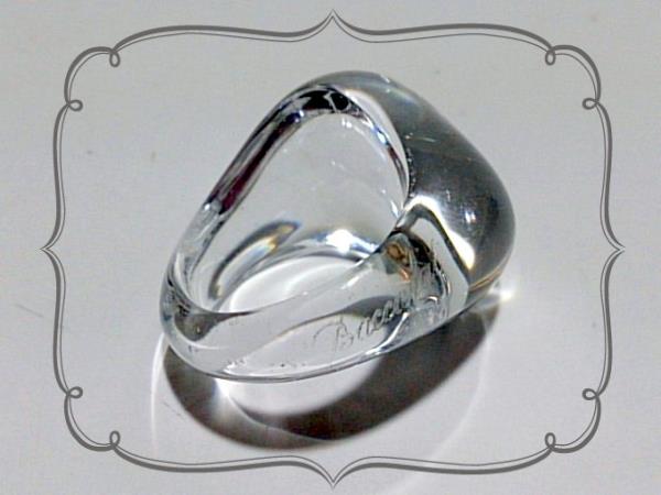 ★☆【Baccarat】バカラ　クリスタル　リング/指輪　１２号☆★
