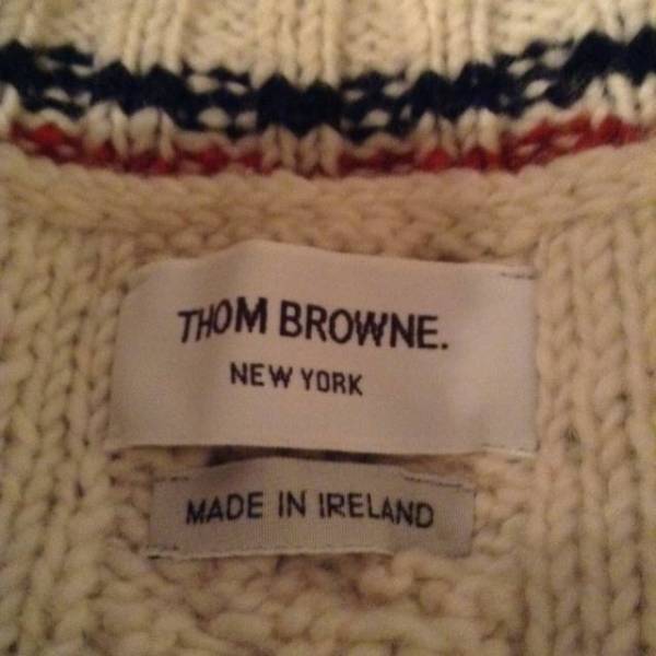 THOM BROWNE トムブラウン ケーブルニット カーディガン THOMBROWNE
