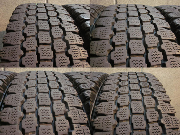 バリ溝 ブリヂストン 205/75R16 4本セット 残8-7mm スタッドレス 冬 4