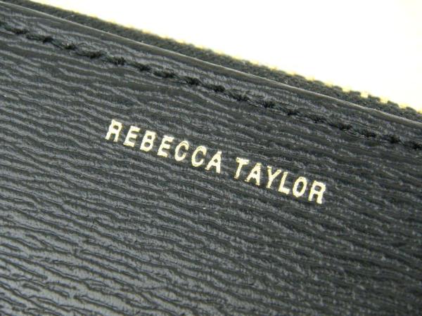 【レベッカテイラー】602 未使用 牛革 ファスナー長財布 黒/B02