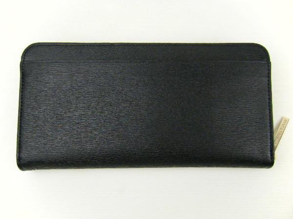 【レベッカテイラー】602 未使用 牛革 ファスナー長財布 黒/B02