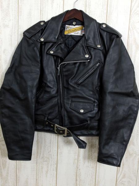 Schott Perfecto ダブルライダース 38 SCHOTT PERFECTO ジャケット ライダース ダブル レザー 38 黒 ラー